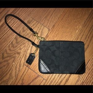 Black Coach wristlet